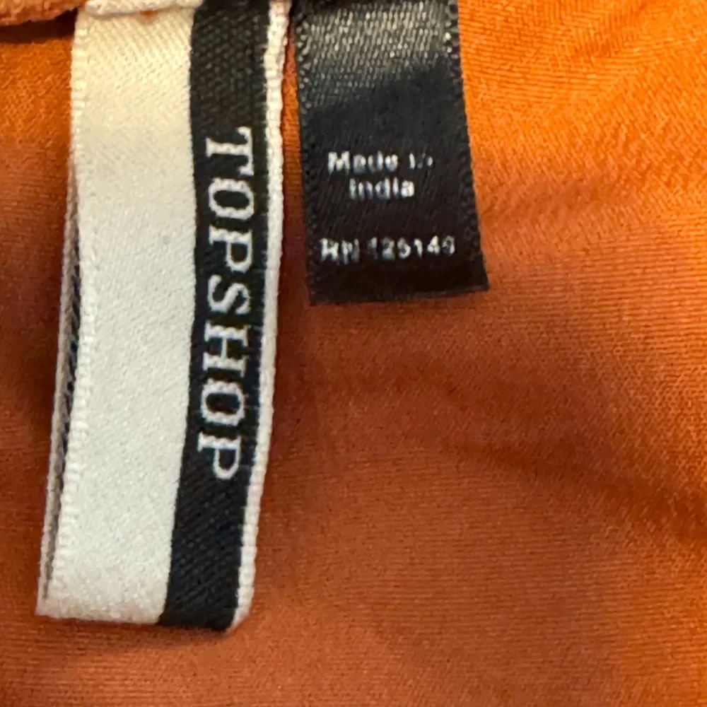 Topshop Genuine Leather Rust Brown Mini Skirt Front Zip Size US 8 - Picture 2 of 8